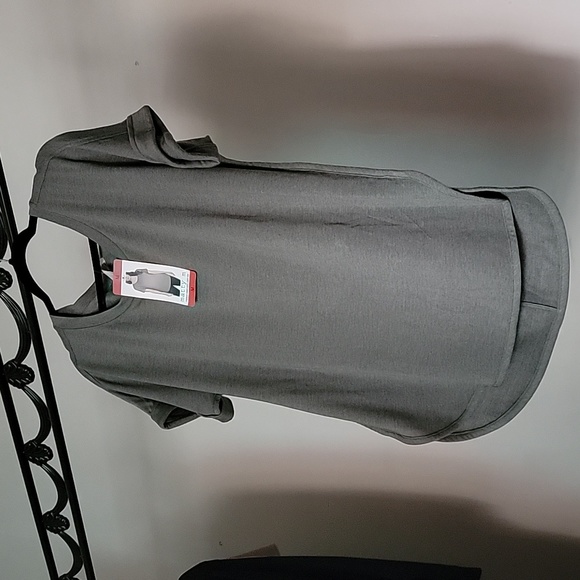 Matty M size M french TERRY ROLL CUff TEE Ligh heather oliva ITEM#1514670 - Picture 3 of 12